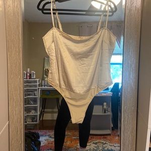 Satin tank body suit